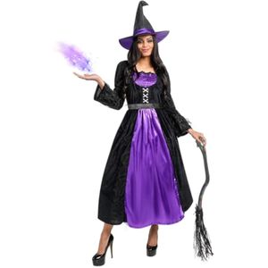 Spooktacular Creations Disfraz de bruja para mujer, disfraz de Halloween con vestido de bruja,