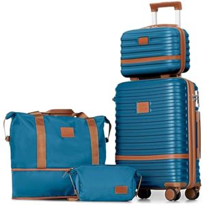 Joyway Juego de equipaje de 3 piezas, equipaje de mano expandible con rueda giratoria, juego de