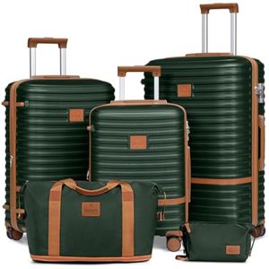 Joyway Juego de equipaje de 3 piezas, equipaje de mano expandible con rueda giratoria, juego de