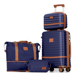 Joyway Juego de equipaje de 3 piezas, equipaje de mano expandible con rueda giratoria, juego de