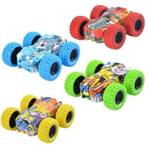 Coches de fricción de doble cara para niños, auto de inercia de vibración. Coche de juguete para
