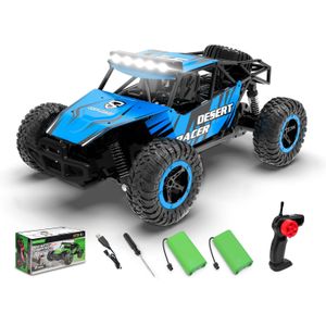 RACENT Auto a control remoto para niños de 20 KPH Monster Truck 1:16 All Terrains RC Truck con faros