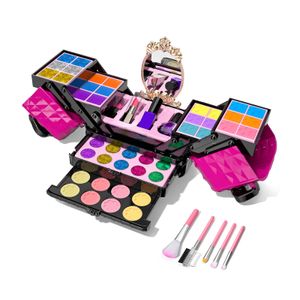 TEMI Kit de maquillaje para niñas – 52 piezas de maquillaje de simulación para niños pequeños,