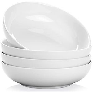 Yedio Ramen - Juego de 4 cuencos de porcelana para cocina, cuencos para pasta, aptos para microondas