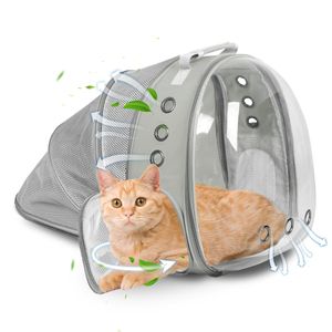TOYSINTHEBOX Mochila transportadora para gatos con burbujas expandible, plegable, transpirable,