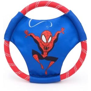 ZippyPaws Marvel Rope Gliderz - Juguete duradero para perros al aire libre, disco volador para