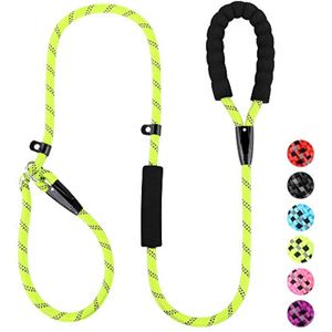 PLUTUS PET Correa antideslizante para perro, antiasfixia con dos asas acolchadas para el tráfico,