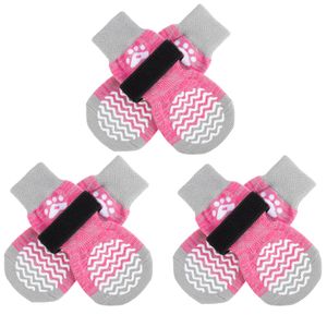 PUPTECK Calcetines antideslizantes para perros, agarres de doble cara para suelos de madera dura,