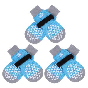 PUPTECK Calcetines antideslizantes para perros, agarres de doble cara para suelos de madera dura,