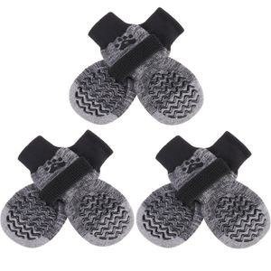 PUPTECK Calcetines antideslizantes para perros, agarres de doble cara para suelos de madera dura,