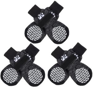 PUPTECK Calcetines antideslizantes para perros, agarres de doble cara para suelos de madera dura,