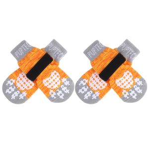 PUPTECK Calcetines antideslizantes para perros con agarres de doble cara para perros pequeños,
