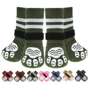 PUPTECK Calcetines antideslizantes para perros con agarre de doble cara para perros medianos y