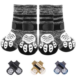 PUPTECK Calcetines antideslizantes para perros con agarre de doble cara para perros medianos y