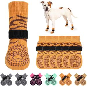 KOOLTAIL Calcetines antideslizantes para perros para suelos de madera dura, calcetines para perro