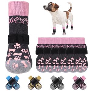 KOOLTAIL Calcetines antideslizantes para perros para suelos de madera dura, calcetines para perro