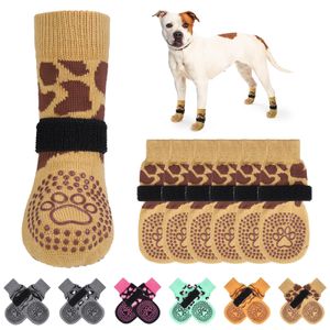 KOOLTAIL Calcetines antideslizantes para perros para suelos de madera dura, calcetines para perro