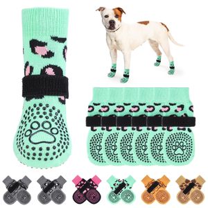 KOOLTAIL Calcetines antideslizantes para perros para suelos de madera dura, calcetines para perro