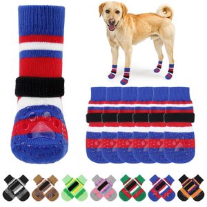 KOOLTAIL Calcetines antideslizantes para perros para evitar lamer las patas con agarres, 3 pares de