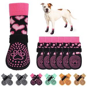 KOOLTAIL Calcetines antideslizantes para perros para suelos de madera dura, calcetines para perro