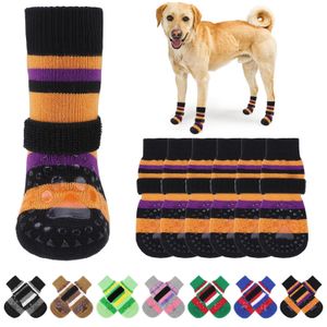 KOOLTAIL Calcetines antideslizantes para perros para evitar lamer las patas con agarres, 3 pares de