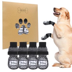 BEAUTYZOO Calcetines antideslizantes para perros pequeños, medianos y grandes, protector de patas de