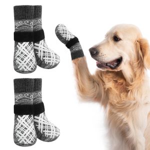 BEAUTYZOO Calcetines para perros para evitar lamer patas, zapatos de perro para pavimento caliente,