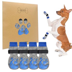 BEAUTYZOO Calcetines antideslizantes para perros pequeños, medianos y grandes, protector de patas de