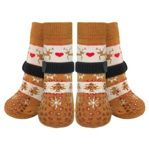 BEAUTYZOO Calcetines para perros para evitar lamer patas para suelos de madera dura,