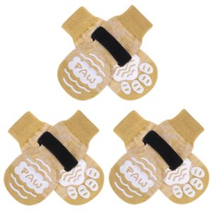 BEAUTYZOO Calcetines antideslizantes para perros, zapatos de perro para pavimento frío/caliente,