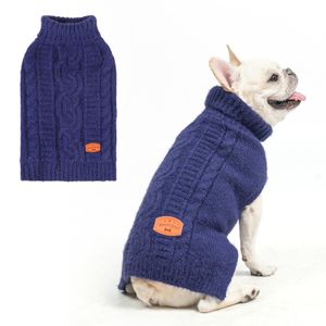 BEAUTYZOO Suéter de punto para perros – Ropa de cuello alto a rayas para perros pequeños, medianos y