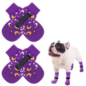 SCENEREAL Calcetines antideslizantes para perros para pavimento frío/caliente, botas de perro de