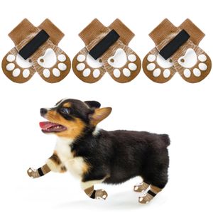 EXPAWLORER Calcetines antideslizantes para perros pequeños – 6 calcetines de pata de cachorro con