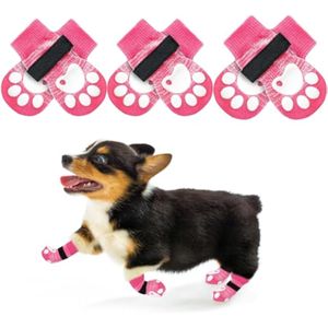 EXPAWLORER Calcetines antideslizantes para perros pequeños – 6 calcetines de pata de cachorro con