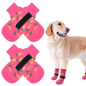 SCENEREAL Calcetines antideslizantes para perros para pavimento frío/caliente, botas de perro de