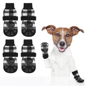 SCENEREAL Calcetines antideslizantes para perros para pavimento frío/caliente, botas de perro de