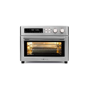 Horno tostador retro con calefacción infrarroja, horno de convección 10 en 1, 6 rebanadas de