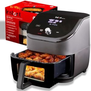 Instant Vortex Plus - Horno y freidora de aire de 6 cuartos de galón, cocción silenciosa, de los