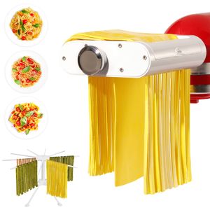 ANTREE Accesorio de pasta 3 en 1 y accesorio de ravioles para batidoras de pie KitchenAid,