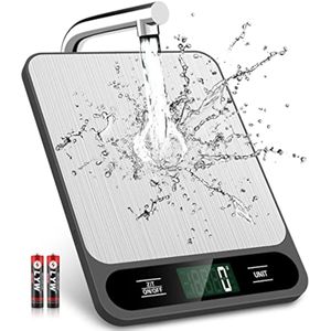 Mik-Nana Báscula de alimentos, báscula digital de cocina de 22.0 lbs/22 libras, peso gramos y onzas