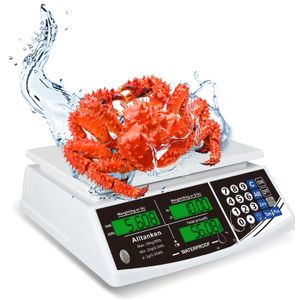 Báscula de cálculo de precios, báscula digital comercial de alimentos, escala de conteo electrónico