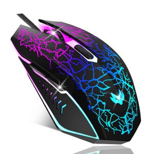 Mouse inalámbrico para juegos, mouse inalámbrico recargable, luz LED de 7 colores, mouse ergonómico