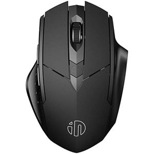 INPHIC Ratón, 3 modos Bluetooth 5.0 y 4.0 mouse inalámbrico recargable 2.4G con 6 botones, mouse
