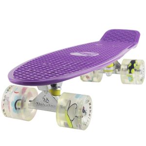 Skateboards Mini Cruiser - Patineta (56 cm), diseño retro para niños chicos jóvenes principiantes