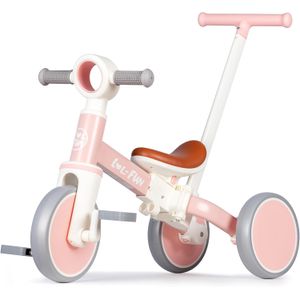 LOL-FUN Triciclos 5 en 1 para niños de 1 a 3 años, juguete para niños y niñas, bicicleta de