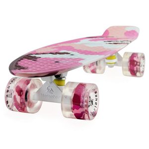 Skateboards Mini Cruiser - Patineta (56 cm), diseño retro para niños chicos jóvenes principiantes
