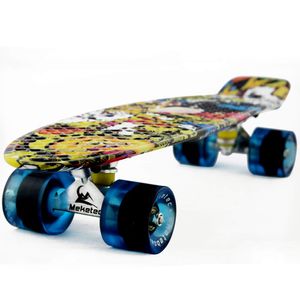 Skateboards Mini Cruiser - Patineta (56 cm), diseño retro para niños chicos jóvenes principiantes