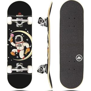 Magneto Patineta completa | Madera de arce | Rodamientos ABEC 5 | Tabla cóncava de doble patada |