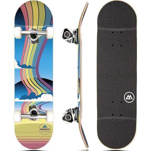 Magneto Patineta completa | Madera de arce | Rodamientos ABEC 5 | Tabla cóncava de doble patada |