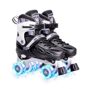 METROLLER Patines de ruedas para niñas y niños y adolescentes, ajustables, 4 tamaños para niños